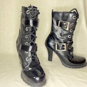 Bongo mid calf bondage boot